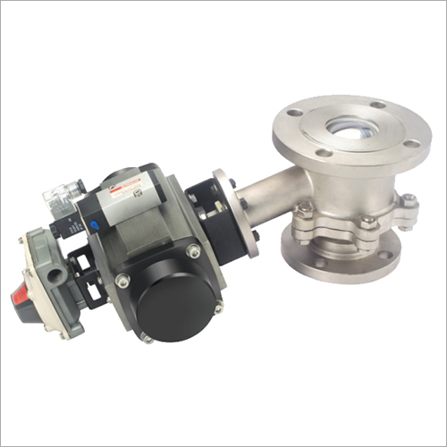 Flush Bottom Ball Valve With Rotary Actuator