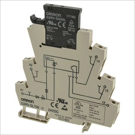 White Omron Solid State Relays