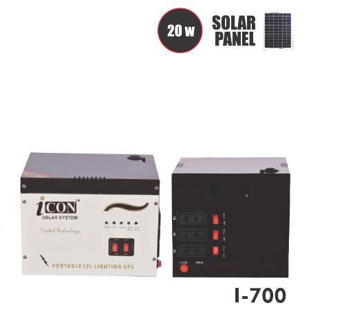 Solar CFL UPS Double Battery I-700