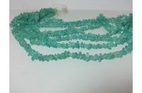 Natural Blue Apatite Uncut Chips Beads Strand 34 inches
