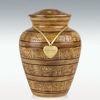 Egyptian Hieroglyphics Cremation Urn