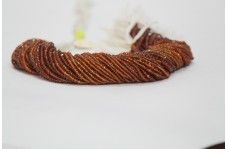 Natural Brandy Citrine Faceted Rondelle Beads Strand 2.5-3mm & 3.5-4mm