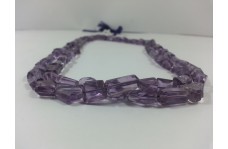 Natural Brazilian Amethyst Faceted Nuggets Beads Strand
