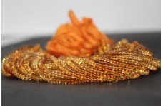 Natural Citrine Shaded Smooth Rondelle Beads Strand 4.5-5mm