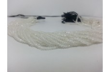 Natural Crystal Quartz Faceted Rondelle Beads Strand 3mm