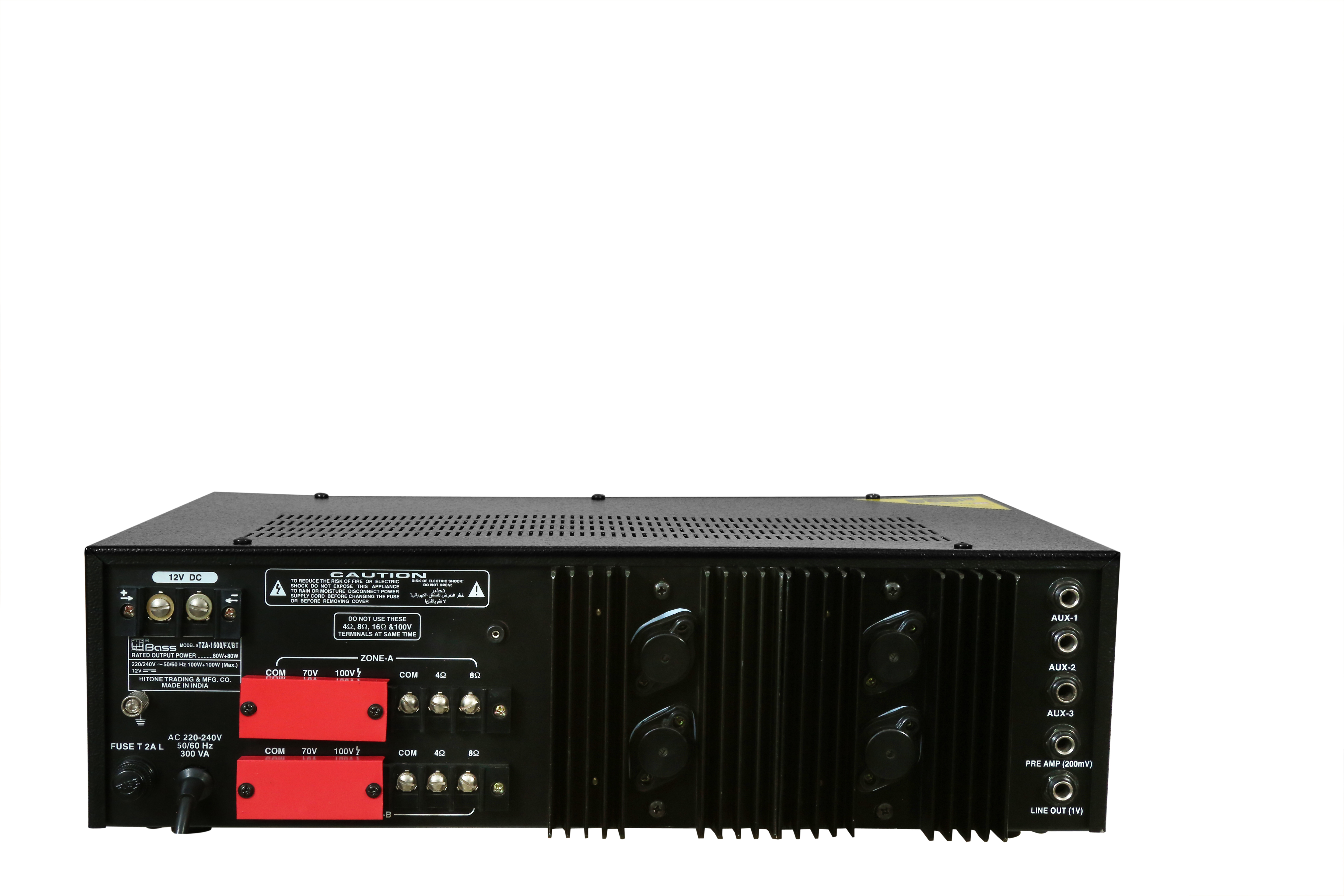 2 ZONE PA DIGITAL MIXING Amplifier HTZA-1500BT