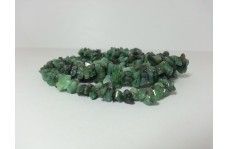 Green Natural Emerald Uncut Chips Beads Strand 34 Inches