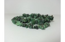 Natural Emerald Uncut Chips Beads Strand 34 inches