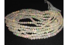 3-4.5mm Ethiopian Opal Plain Round Ball Beads Strand