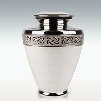Large Noble Snow Brass Cremation Urn'