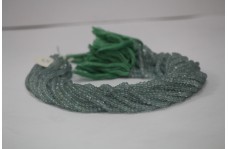 Natural Green Amethyst Faceted Rondelle Beads 4-5mm