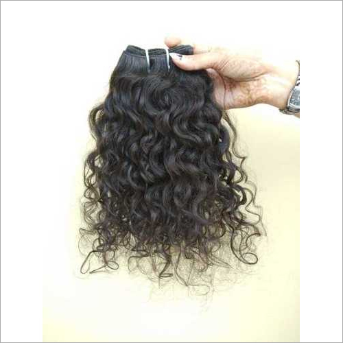 100% Human Hair Extensions Natural Color Vintage unprocessed Indian Curly Hair
