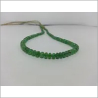 Natural Green Tsavorite Garnet Smooth Rondelle Beads Necklace
