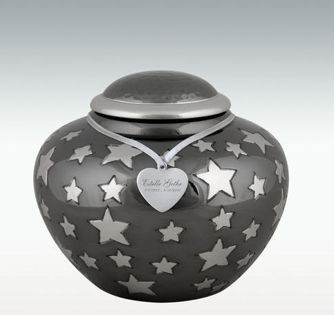 Medium starry Night Brass Cremation Urn
