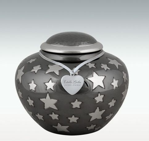 Medium starry Night Brass Cremation Urn