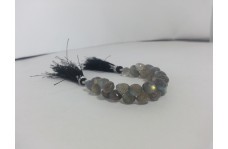 7mm Labradorite Faceted Onion Briolette Beads