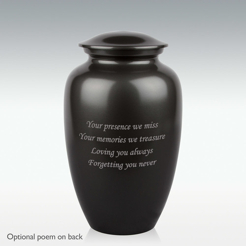 Large Earth Brown Earthtone Cremation Urn Engravable