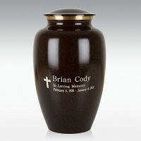Acoustic Guitar Classic Brass Cremation Urn Engravable