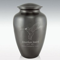 Hummingbird Brass Classic Cremation Urn Engravable