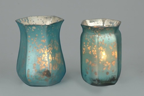 Glass Votive - Glass, Various Sizes, Sea Green | Easy to Clean, Eco-Friendly, Rust Proof, Polished Finish, Modern Arts Style, Decorative Theme