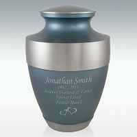 Extra Large Moonlit Frost Cremation Urn Engravable