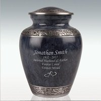 Extra Large Moonlit Frost Cremation Urn Engravable