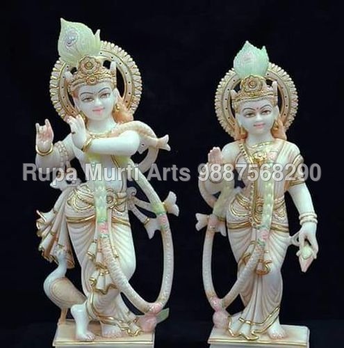 Radha Krishna Marble Moorti