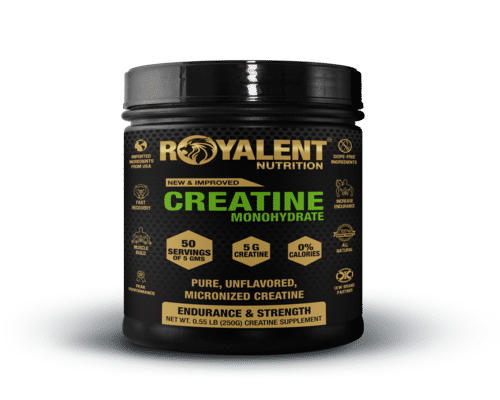 Creatine Monohydrate Health Supplement Jar