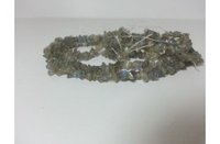 Grey 34 Inches Labradorite Uncut Chips Beads Strand