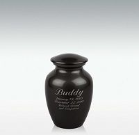 Extra Small Classic Aluminum Cremation Urn Engravable