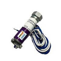 Honeywell Flame Sensor C7027a - Vertical Cylindrical Shape, 0.5 Inch Size, Purple And White Color | Dynamic Self-checking For Ultraviolet Sensing