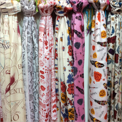 Ryon Printed Women Shawl - Cotton Blend, 70x180 cm , All Colors Available, Stylish Printed Design for Women