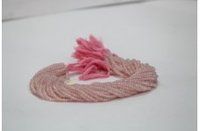 Pink Natural Rose Quartz Faceted Rondelle Beads 3.5-4mm