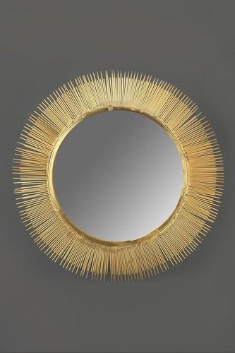 Decorative Wall Mirror - Color: Golden