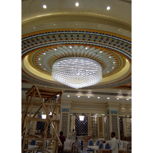 Cut Glass Ceiling Chandelier