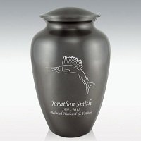 Riders Last Ride Classic Brass Cremation Urn Engravable