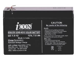 ICON Battery  12V/7.5AH