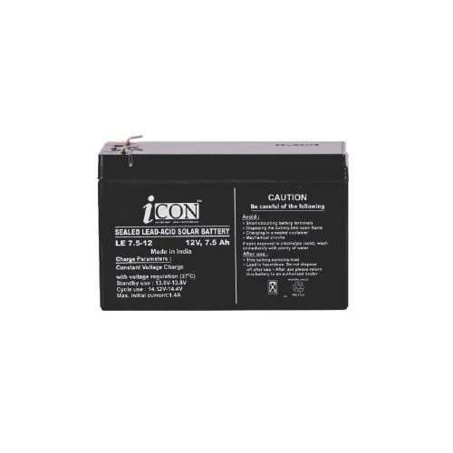 Icon Battery 12V/7.5Ah - Color: Black