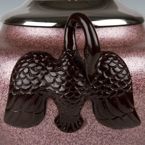 Beautiful Docent Swans Brass Cremation Urn
