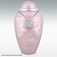 Extra Large Brilliant Butterflies Cremation Urn Engravable