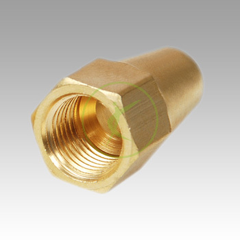 Brass Flare Long Nut By KHODAL IMPEX