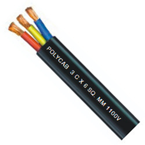 Black Polycab Submersible Cables