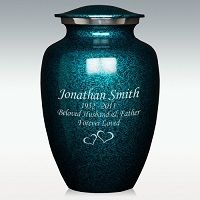 Extra Large Deep Sea Brushed Cremation Urn Engravable