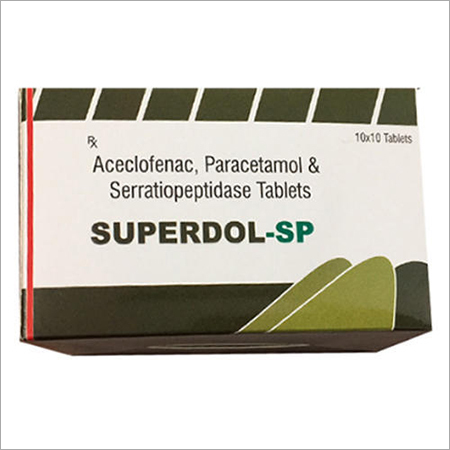 Aceclofenac Paracetamol And Serratiopeptidase Tablet