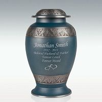 Extra Large Butterfly Gathering Brass Cremation Urn Engravable