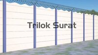 Rcc Cement Wall - Panel And Column Material, Custom Size | Weather Resistant, Eco-friendly, Heavy Impact Resistant For Boundary Security