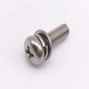 Pan Head Machine Screw With Split Lock Washer