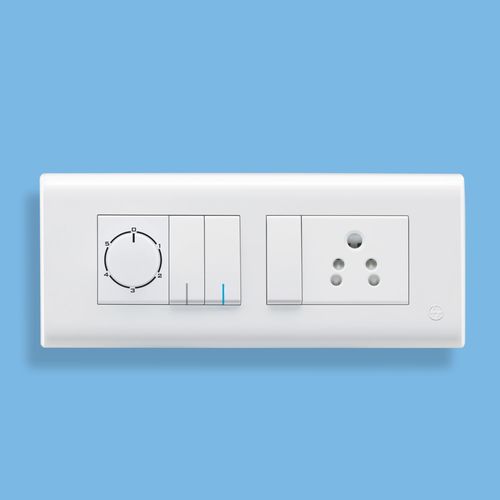 Electric Socket - PVC Switch Modular Fittings | Enhanced Safety with Shutters Quick Installation Abrasion Resistant Design