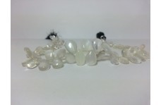 Natural Siloni Moonstone Smooth Pears Beads Strand 8-11mm