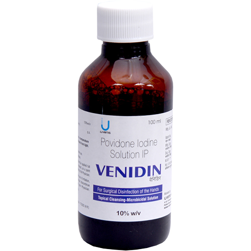 Povidone-Iodine 10% Solution IP - 100 ml Liquid Pack | Antiseptic for Skin Sanitization, Infection Prevention